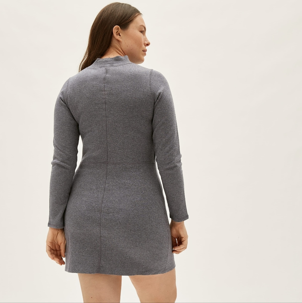 NWT EVERLANE Cotton Mockneck Dress, M